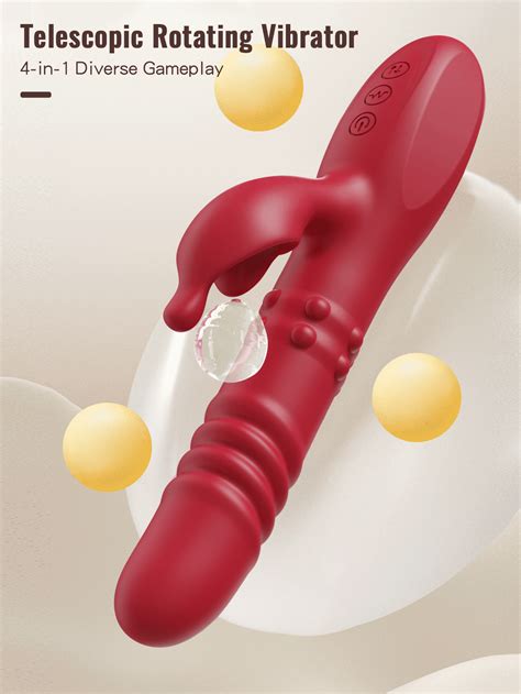 Stoßender G punkt vibrator Realistischer Dildo Teleskopartig