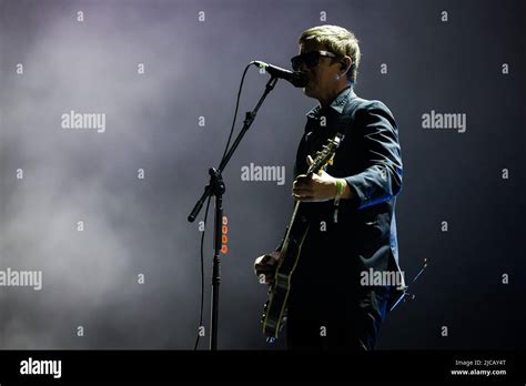 Paul Banks From The American Rock Band Interpol Performs Onstage At