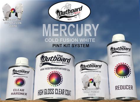 MERCURY COLD FUSION WHITE 1 Pint Refinishing Kit | Outboard Paint Shop