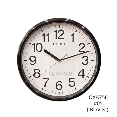 Seiko Wallclock Qxa Analogue Wallclock Jam Dinding Furniture