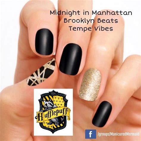 Harry Potter Hufflepuff Nail Polish Nails Nail Inspo