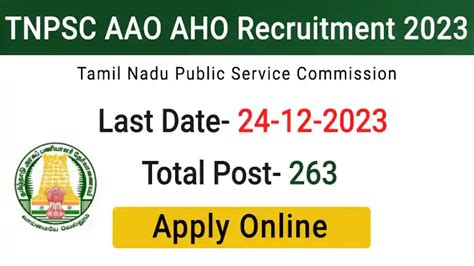 TNPSC Recruitment 2023 Apply Online Notification