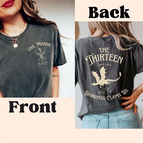 Throne Of Glass Shirt Comfort Colors® Manon Blackbeak The Thirteen Tog Tee Sarah J Maas Sjm