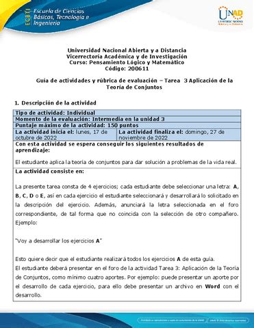 Guia De Actividades Y Rubrica De Evaluacion Unidad Tarea Aplicacion