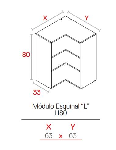 Modulo Alto Para Cocinas Esquinero X Mueble De Cm A Altura