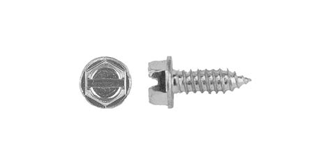 1000 License Plate Screws 14 14 X 34 Hex Head Zinc Tag Screws