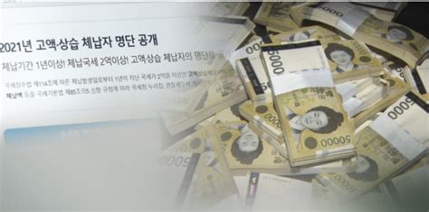 국세청 2억 이상 고액·상습체납자 6천940명 명단공개