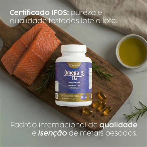 Ômega 3 Infantil Com Selo Ifos - Ômega 3 TG Selo IFOS 540mg EPA e 360mg DHA com Vitamina E. Isento de M