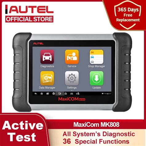 Autel scanner automotivo maxicom mk808 obd2 diagnóstico de carros