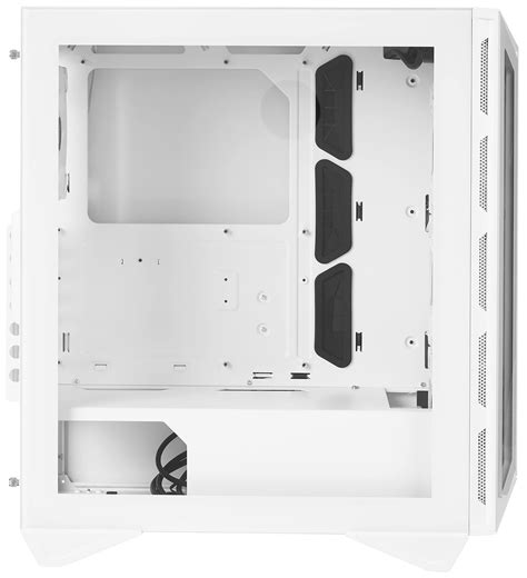 Msi Mpg Gungnir 110r White Premium Mid Tower Gaming Pc Case Tempered Glass Side Panel Argb 120mm