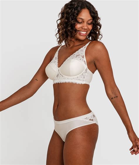 Bras N Things Planet Bliss Lace Double Push Up Bra Ivory