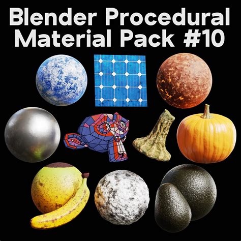 3d Blender Procedural Material Pack 10 Turbosquid 1972493