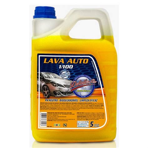 Shampoo Lava Auto Cremoso Autoshine 5 Litros Diluição 1 100