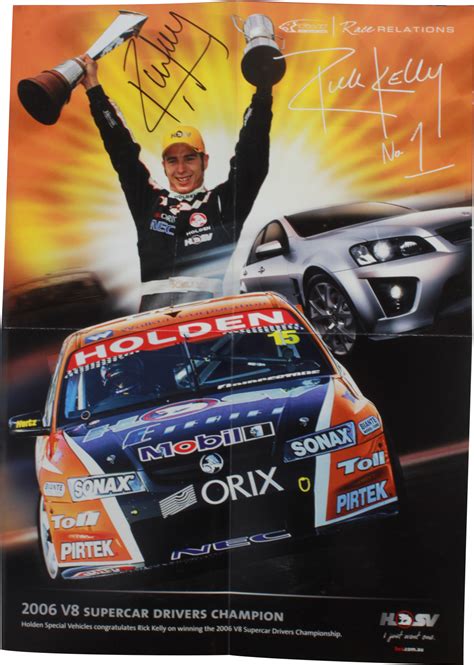 Signed Rick Kelly Hrt Poster