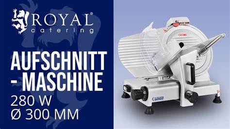 Aufschnittmaschine Royal Catering RCAM 300PRO Produktpräsentation