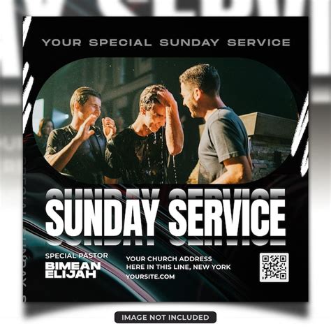 Premium Psd Church Sunday Service Instagram Facebook Post Template