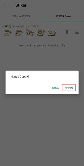 Cara Menghapus Sticker Whatsapp WA Dengan Mudah Blogger Koplo