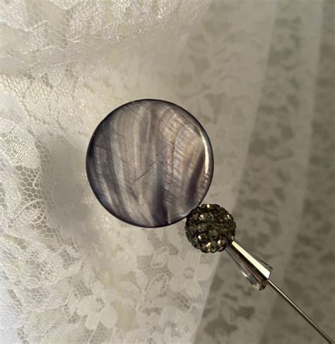 Hatpin Mother Of Pearl Victorian Hat Pin Lapel Boutonnière 6 5 Long