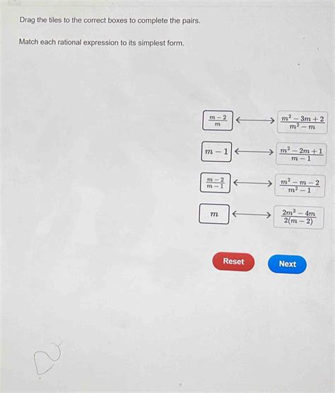 Solved Drag The Tiles To The Correct Boxes To Complete The Pairs