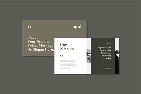 OGOL Brand Guidelines Template Design Cuts