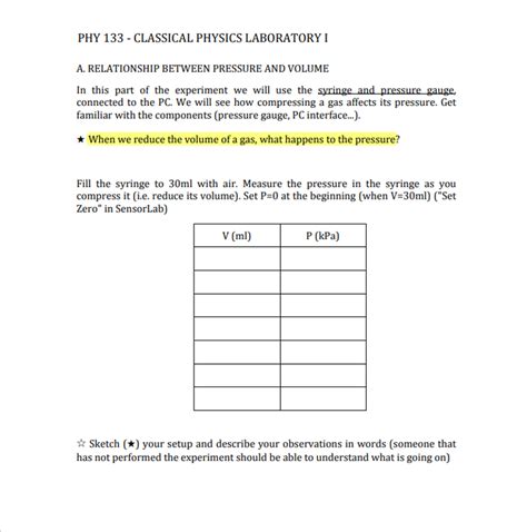 Solved PHY 133 CLASSICAL PHYSICS LABORATORY I Name Chegg