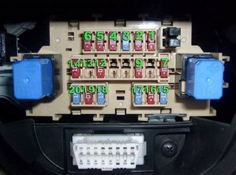 Nissan Tiida Caja De Fusibles Y Rel S Esquema Fusibles Diagrama