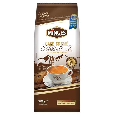 Minges Café Crème Schümli 2 ganze Bohne Kaufland de