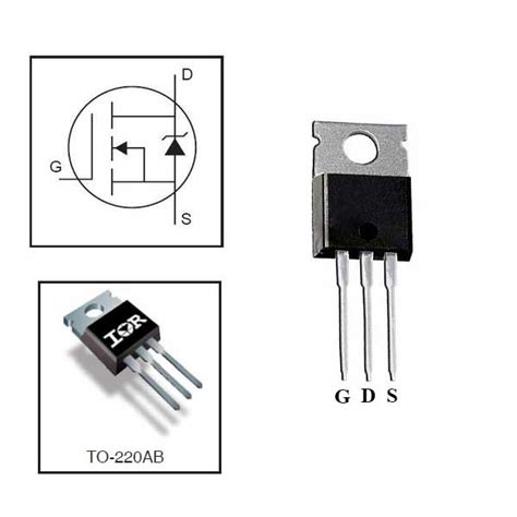 Transistor Mosfet Irfz Canal N Smart Kits Componentes Eletr Nicos