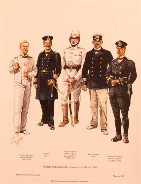 Kaiserliche Marine Offiziere 1914 Military Historian Uniform