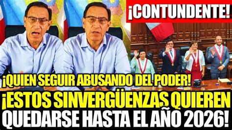 MARTÍN VIZCARRA SE PRONUNCIÓ TRAS MESES DE CRISIS POLÍTICA Y EL