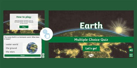 Earth Multiple Choice Quiz Twinkl Lehrer Gemacht