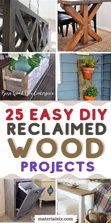 25 Easy Diy Reclaimed Wood Projects Creative Ideas