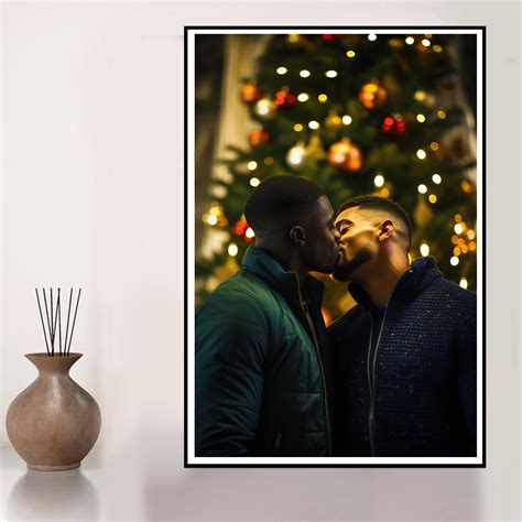 Set Of Gay Digital Prints Gay Christmas Gift Black Gay Etsy