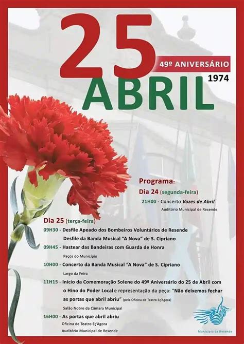 Comemora Es Do De Abril Resende