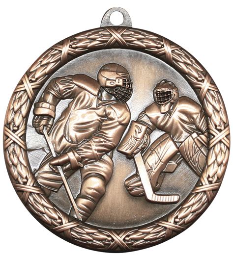 Medal Classic 2.5" Hockey Bronze