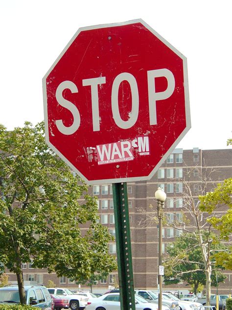 The Schumin Web Stop War Sticker