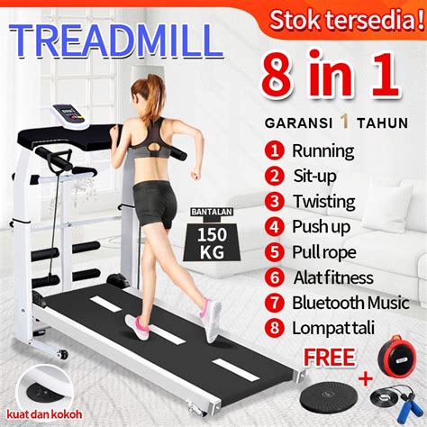 Jual Treadmill Manual MultiFungsi Treadmill 8 In 1 Alat Fitness