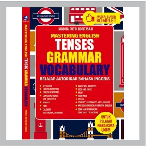 Jual Buku Mastering English Tenses Grammar Vocabulary Belajar Autodidak