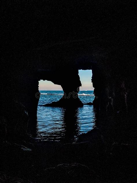 The Tallada Cave A Sea Cave On The Coast Of Javea Spain Stock Photo