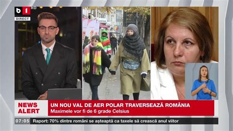 UN NOU VAL DE AER POLAR TRAVERSEAZĂ ROMÂNIA Știri B1TV 4 dec 2023