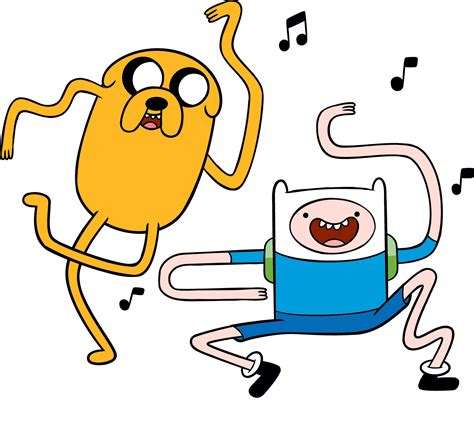 Vintage 2010s Old Finn And Jake Dancing Artwork 2010 Fandom