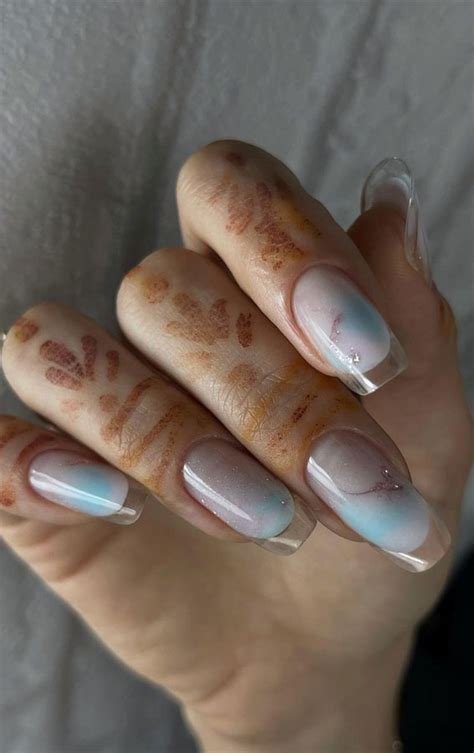 French Glass Nails That Re Sophisticated And Understated Unicorn Colours