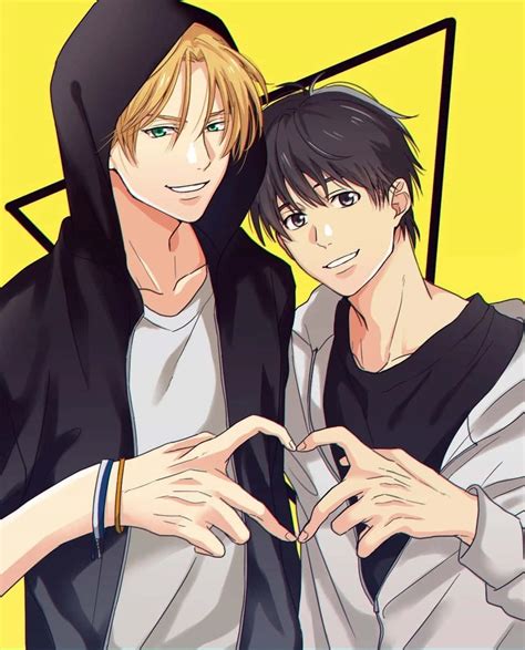 Download A happy LGBT+ Anime couple embracing each other with love ...