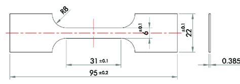 Drawing Of Tensile Specimen Download Scientific Diagram