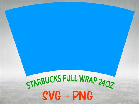 Starbucks Cold Cup Wrap Template