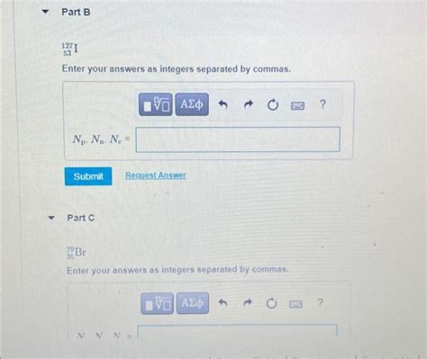 Solved Part B Enter Your Answers As Integers Separated Chegg