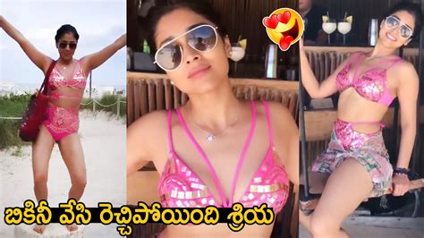 Actress Shriya Saran Latest Stunning Looks In Bikini Shriya Saran