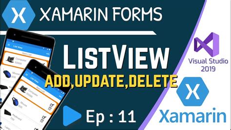 ListView In Xamarin Forms Add Update Delete Ep 11