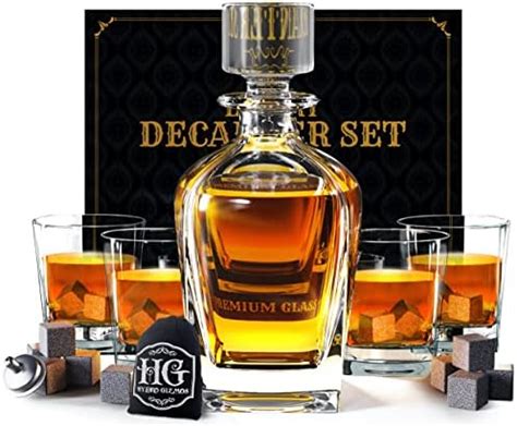 Lighten Life Whisky Decanter Sets Italian Style Decanter Set With