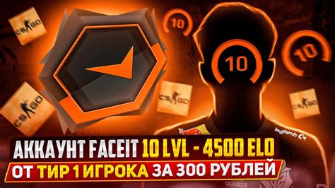 АККАУНТЫ CS GO С ПРАЙМОМ КУПИЛ FACEIT 10 LVL 4500 ELO от ТИР 1 ИГРОКА